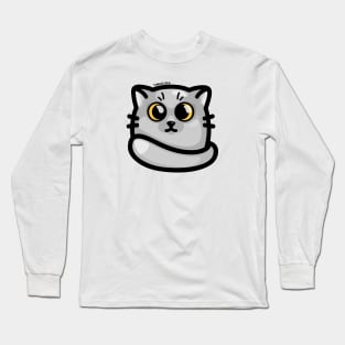 Chonky Boi - Kitty (Gray) Long Sleeve T-Shirt